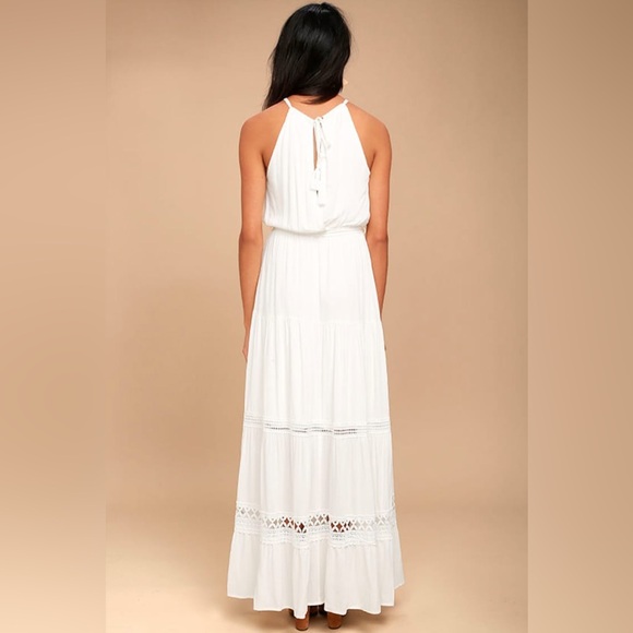 NWOT Mi Ami White Crocheted Tiered Dress - Picture 3 of 16